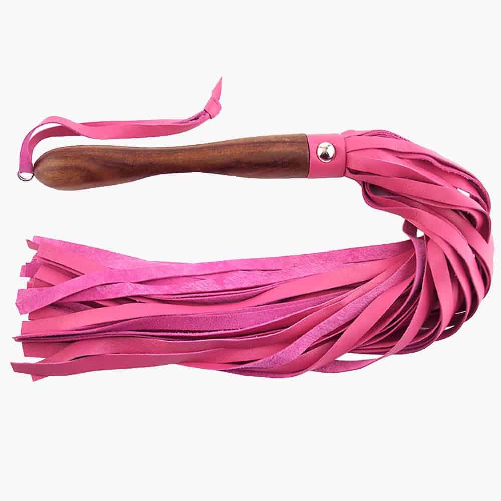 Wooden Handled Leather Flogger Wooden Handled Leather Flogger