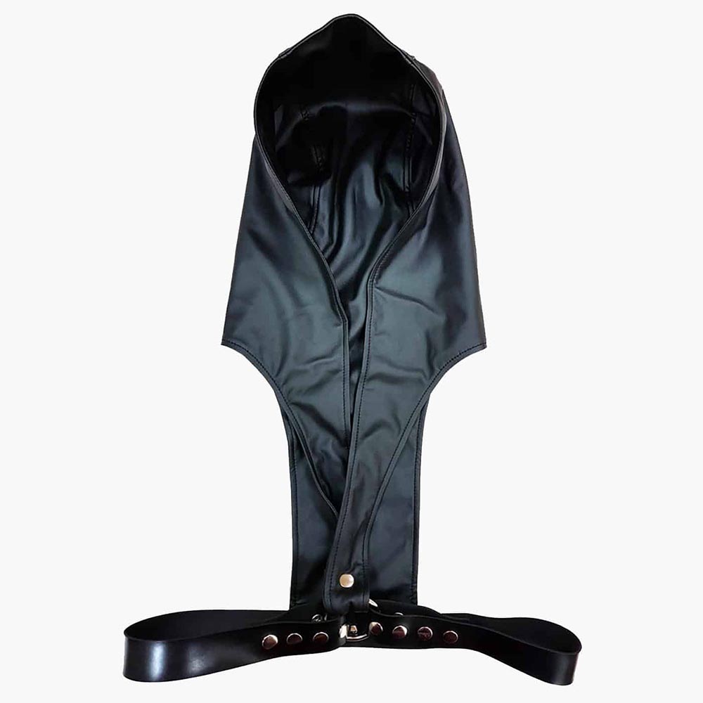 Leather Harness with Faux Leather Hoodie Leather Harness with Faux Leather Hoodie