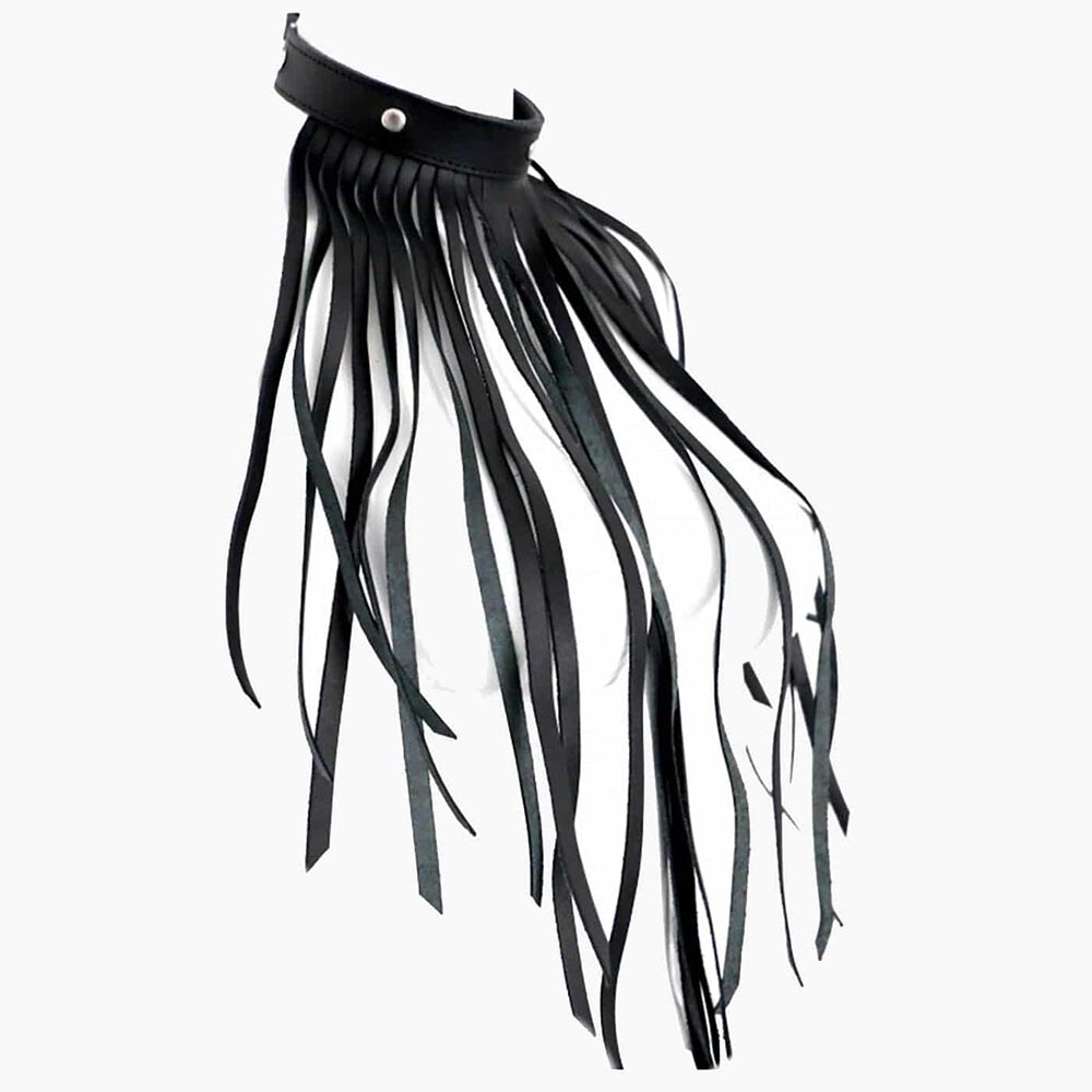 Leather Fringe Necklace Collar Leather Fringe Necklace Collar