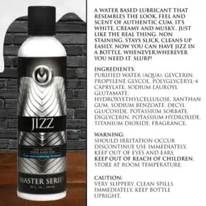Jizz Scented Lube 8 oz.