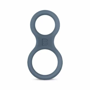 Silicone Cock Ring And Ball Stretcher Grey Silicone Cock Ring And Ball Stretcher Grey