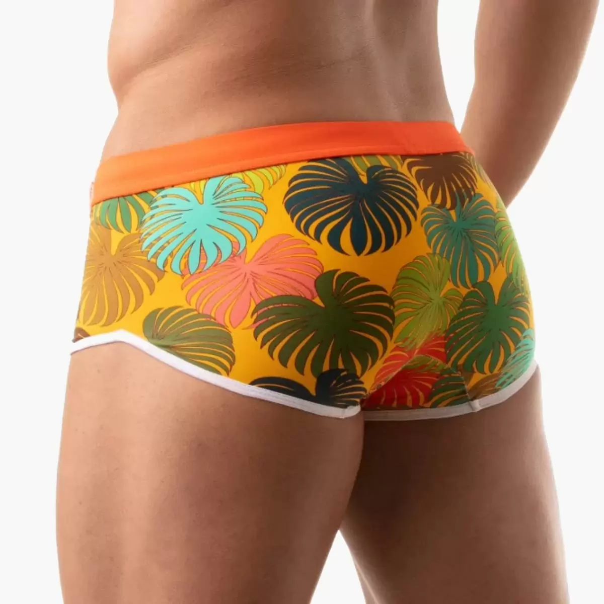 Floral Swim Trunk Yellow Floral Swim Trunk Yellow