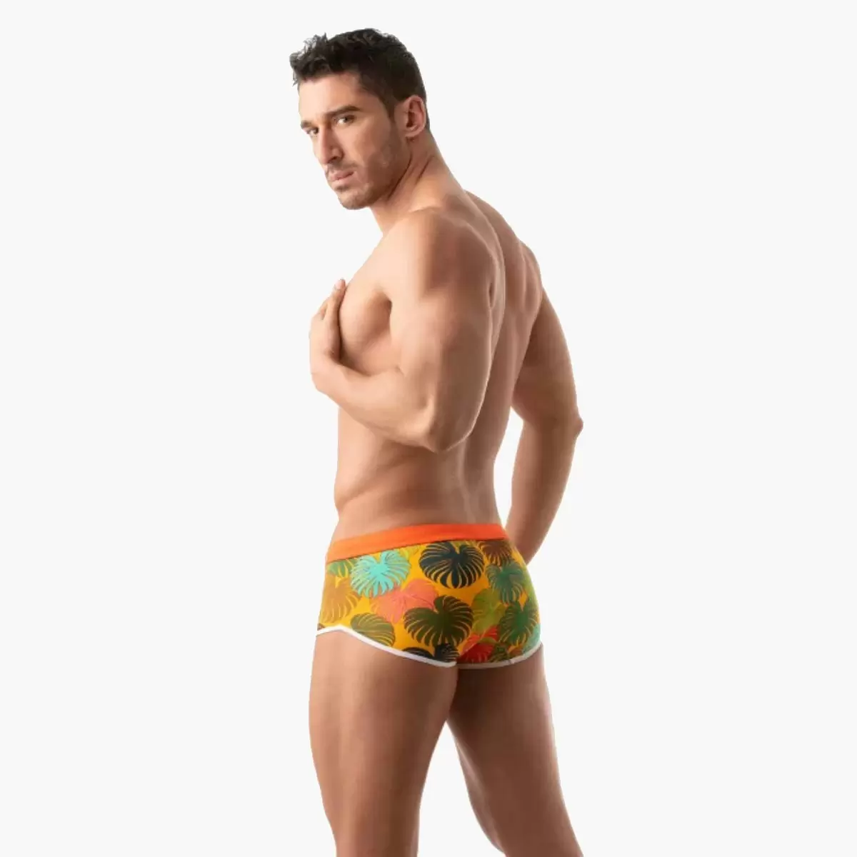 Floral Swim Trunk Yellow Floral Swim Trunk Yellow