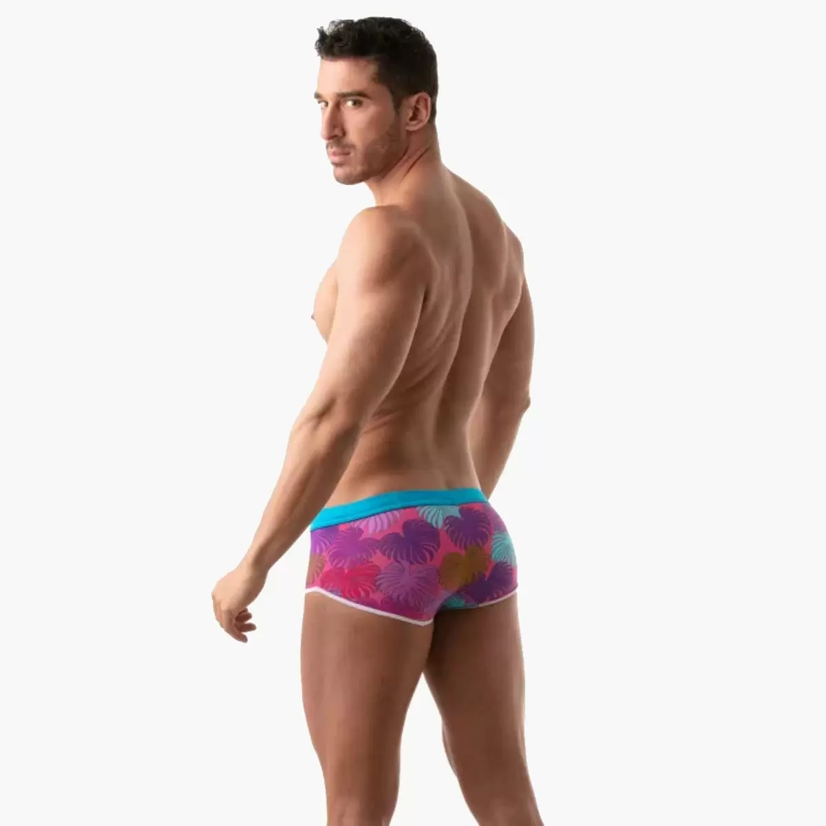 Floral Swim Trunk Pink Floral Swim Trunk Pink