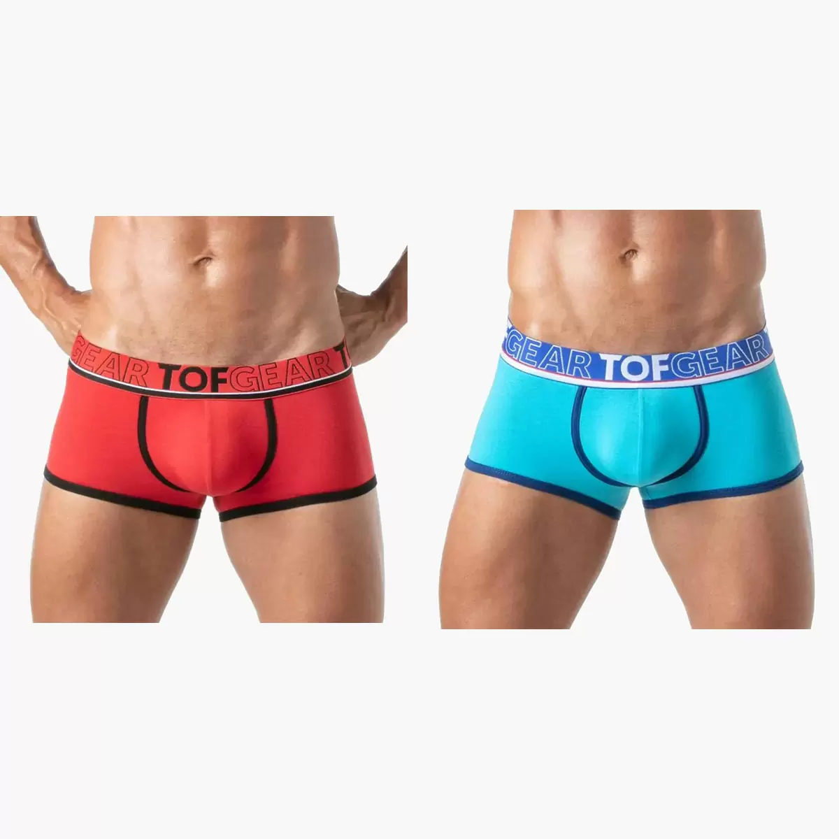 Champion Boxers Red Turquoise