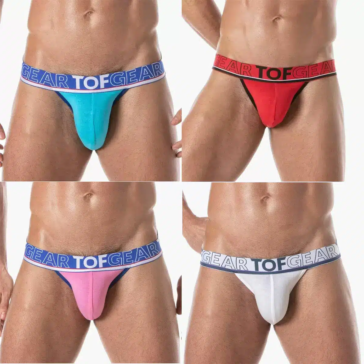 Champion Jockstrap White Pink Red Turquoise Champion Jockstrap White Pink Red Turquoise