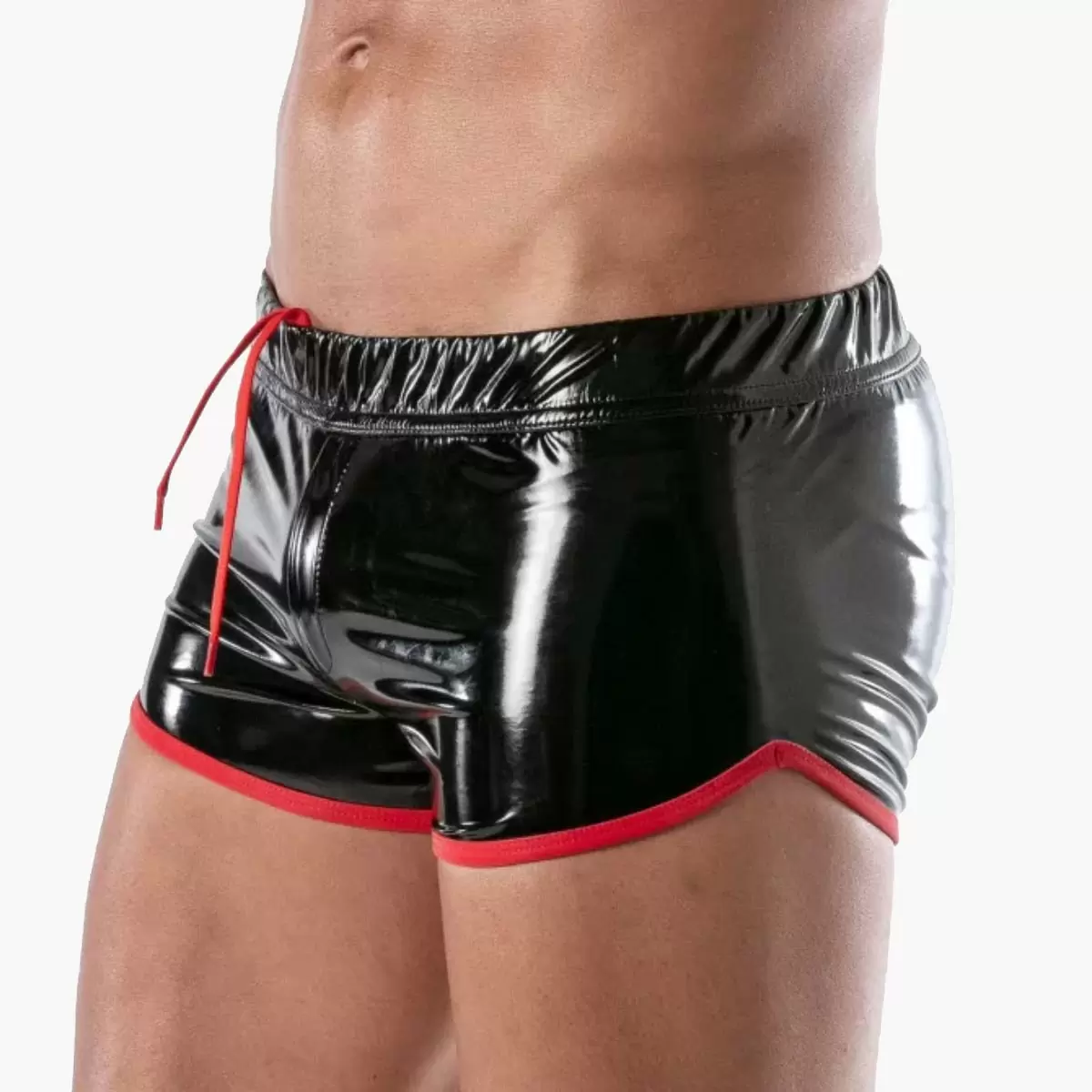 Vinyl Fetish Shorts Black/Red Vinyl Fetish Shorts Black/Red