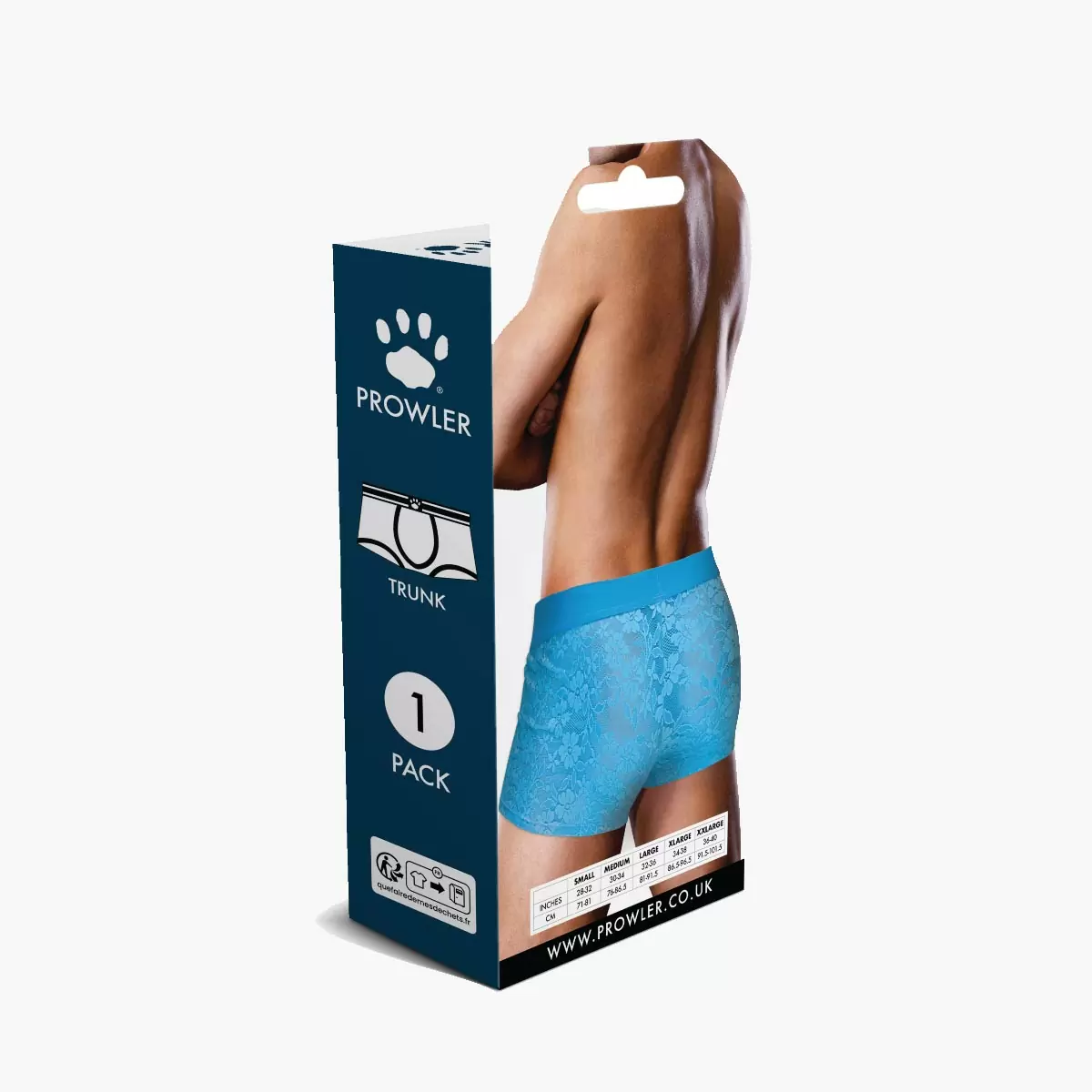 Neon Blue Lace Trunk Neon Blue Lace Trunk