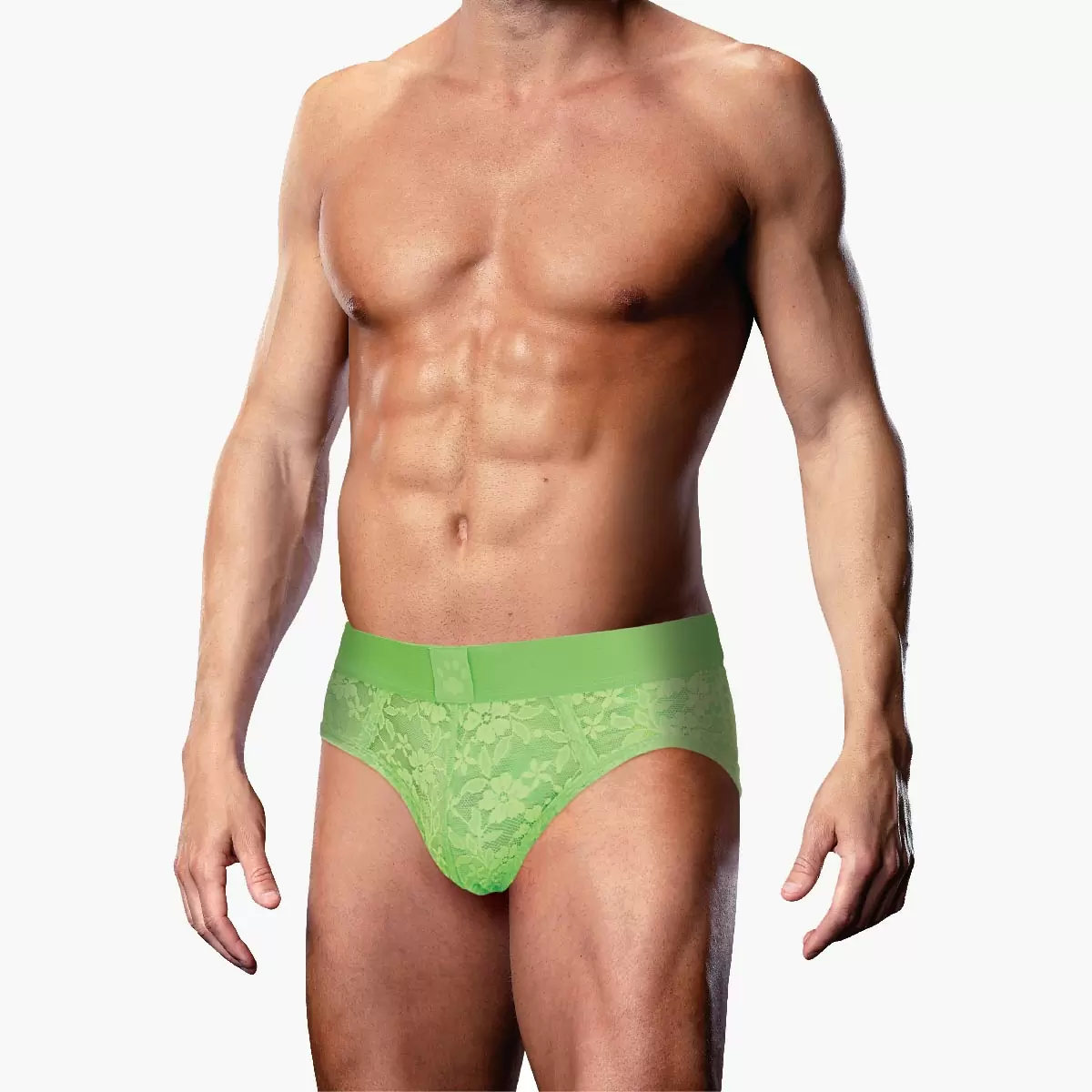 Neon Green Lace Brief