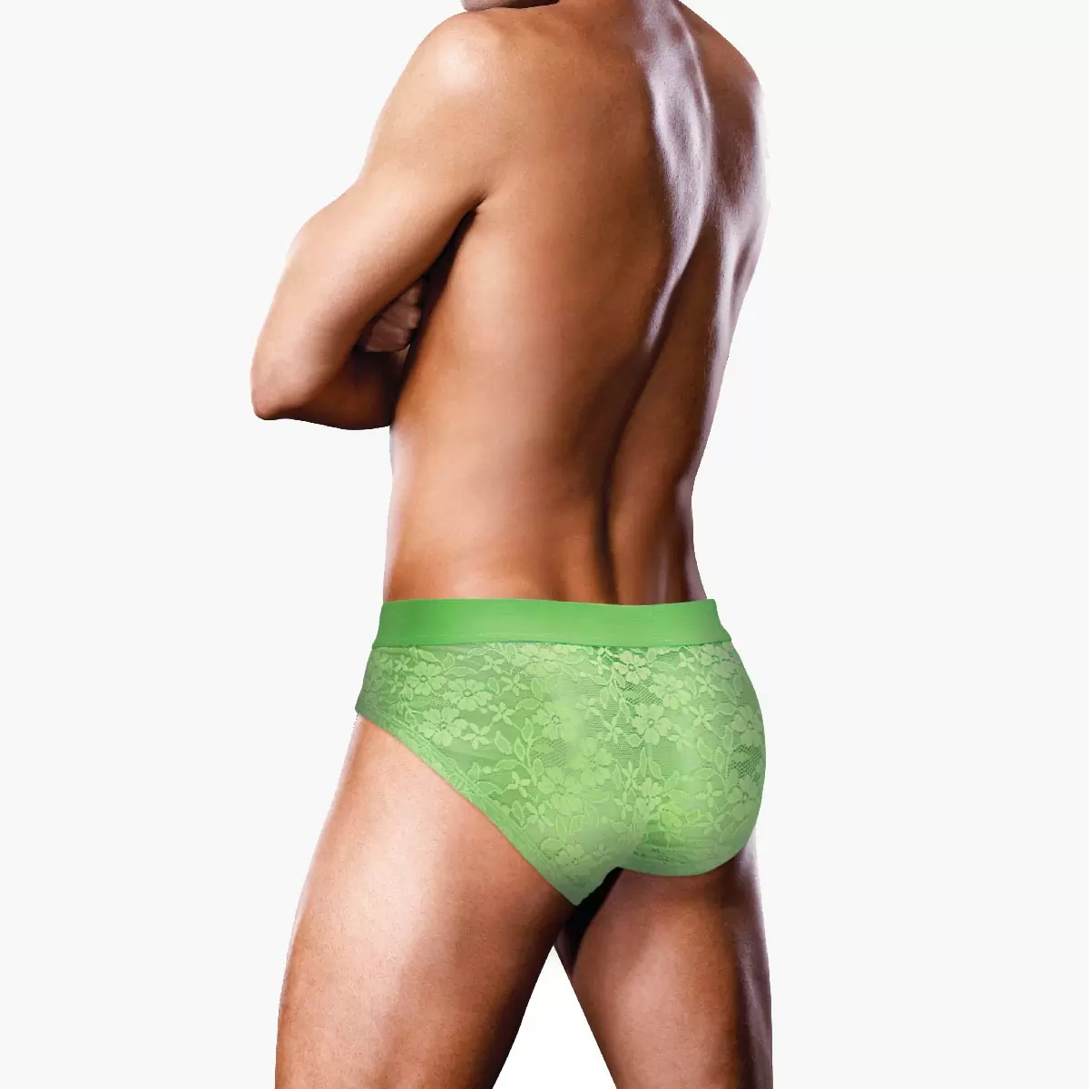 Neon Green Lace Brief