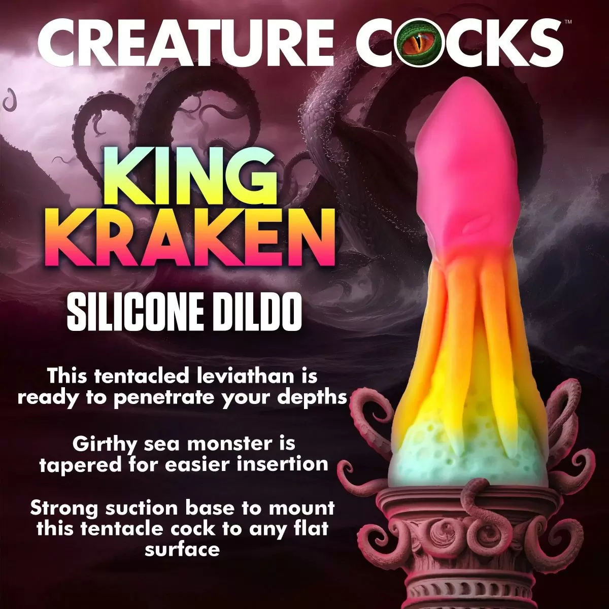 King Kraken Silicone Dildo King Kraken Silicone Dildo
