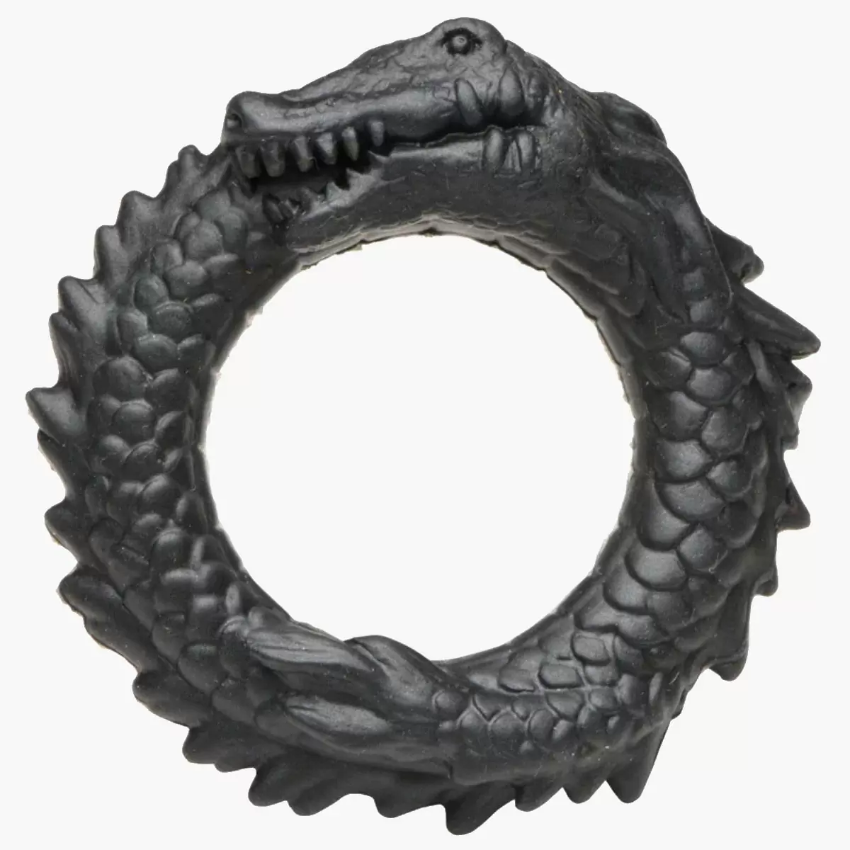 Black Caiman Silicone Cock Ring Black Caiman Silicone Cock Ring