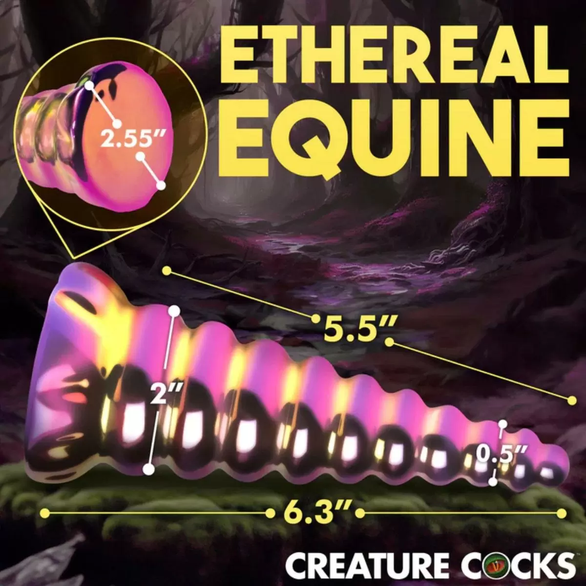 Twilight Rainbow Glass Dildo Twilight Rainbow Glass Dildo