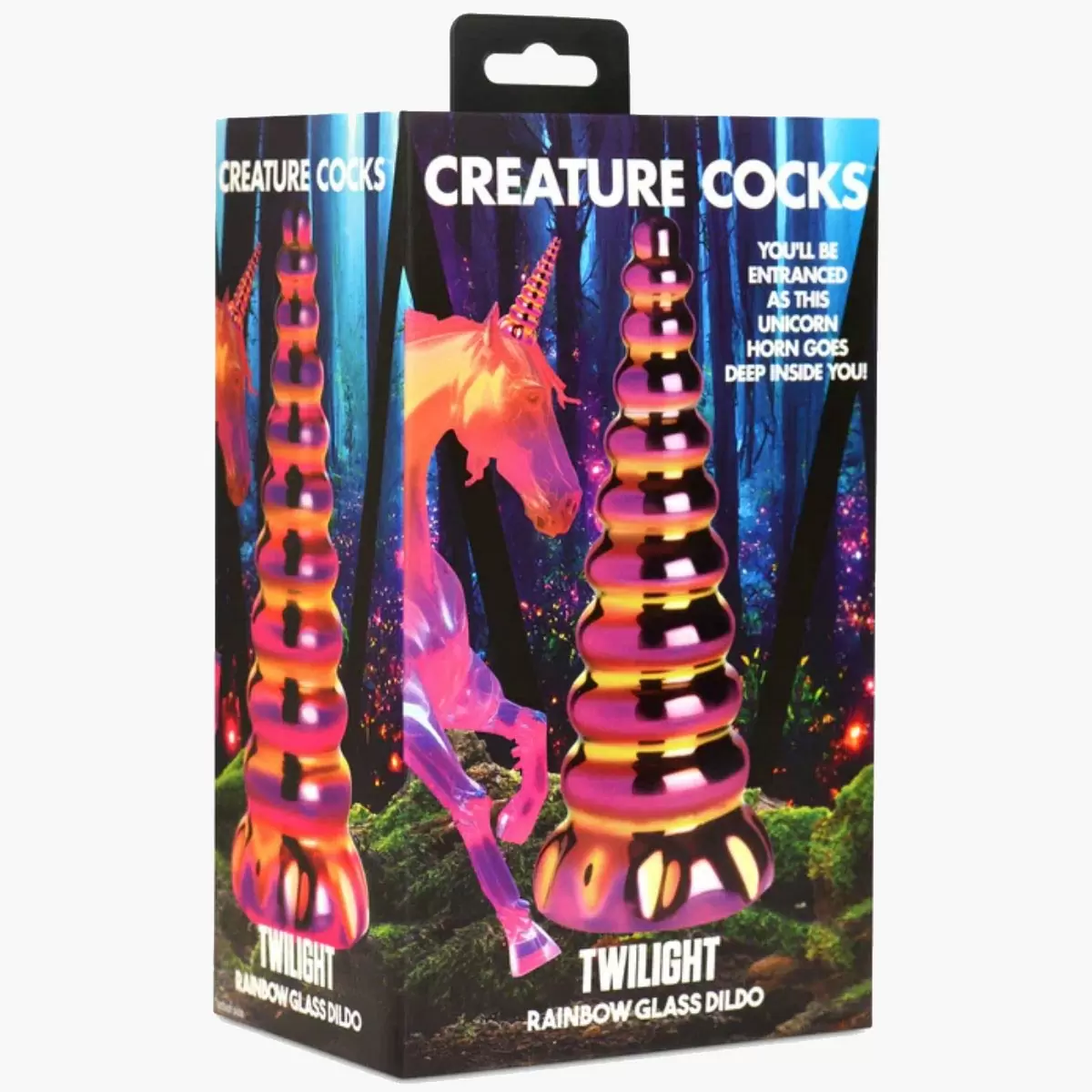 Twilight Rainbow Glass Dildo Twilight Rainbow Glass Dildo