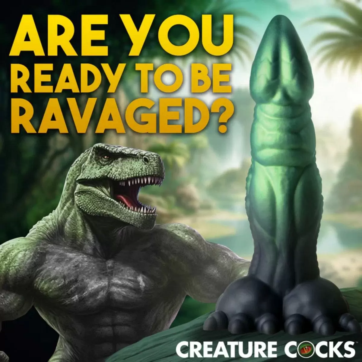 Jurassic Cock Dinosaur Silicone Dildo