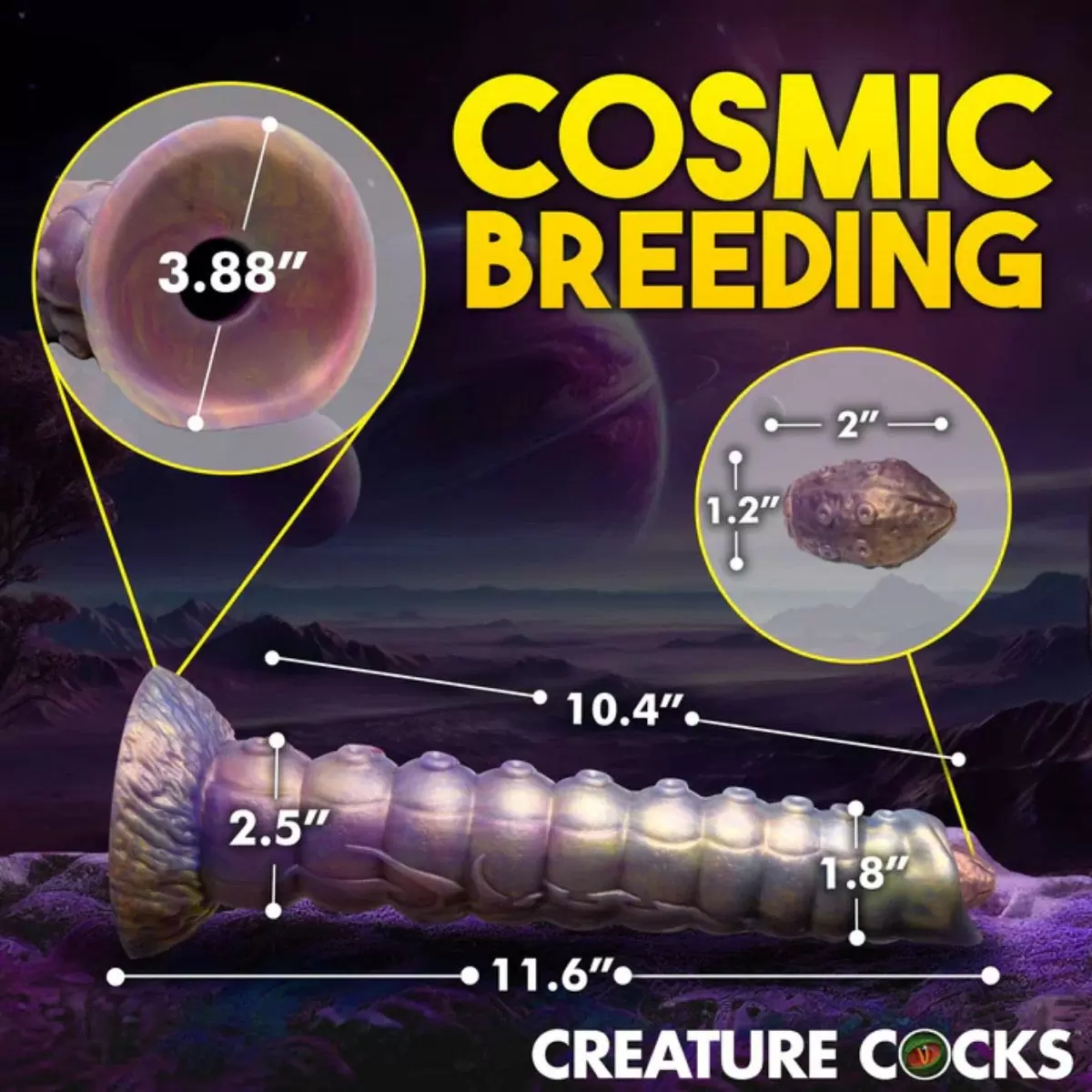 Deep Invader Tentacle Ovipositor Silicone Dildo with Eggs Deep Invader Tentacle Ovipositor Silicone Dildo with Eggs