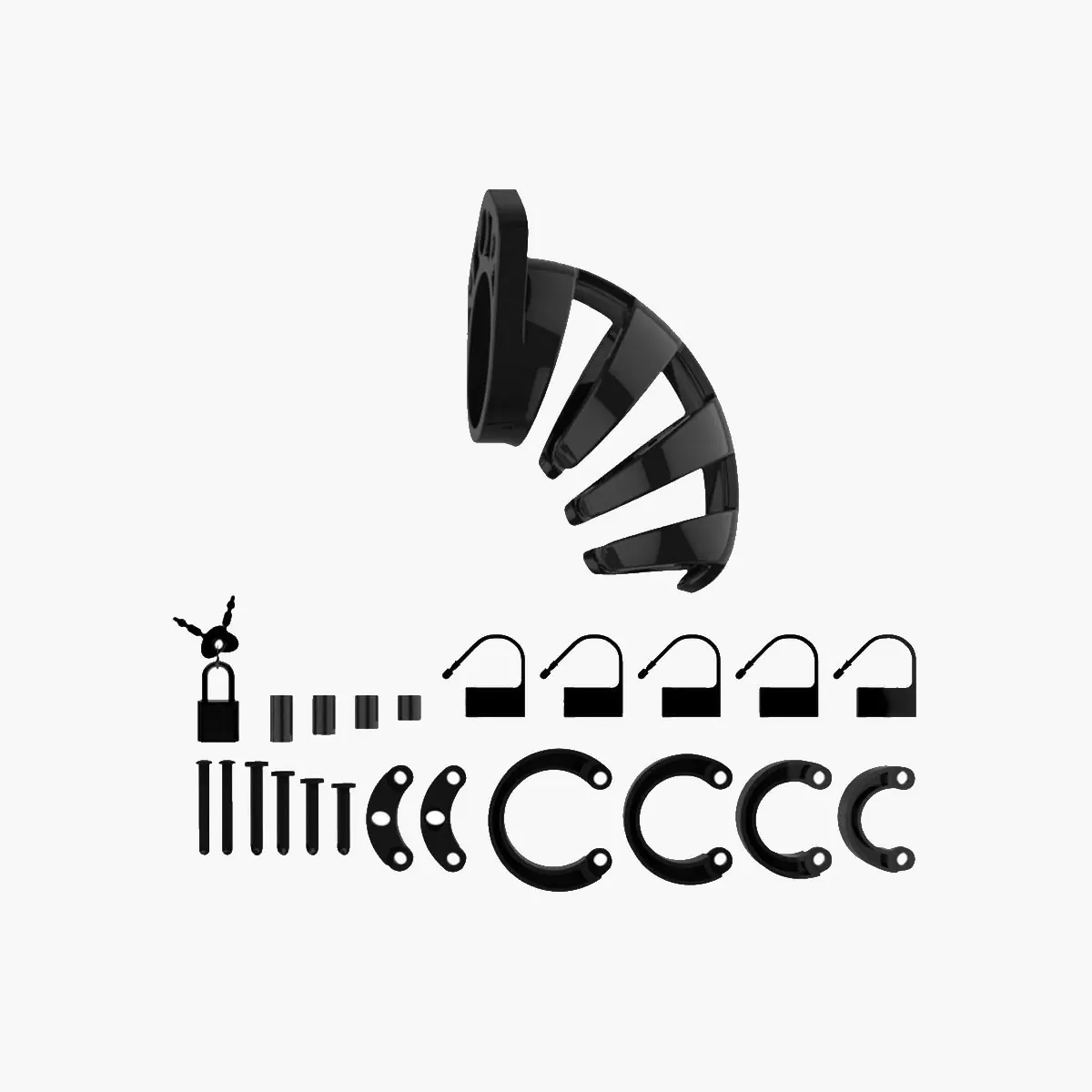 Model 02 Chastity Cock Cage 3.5 / 9 cm