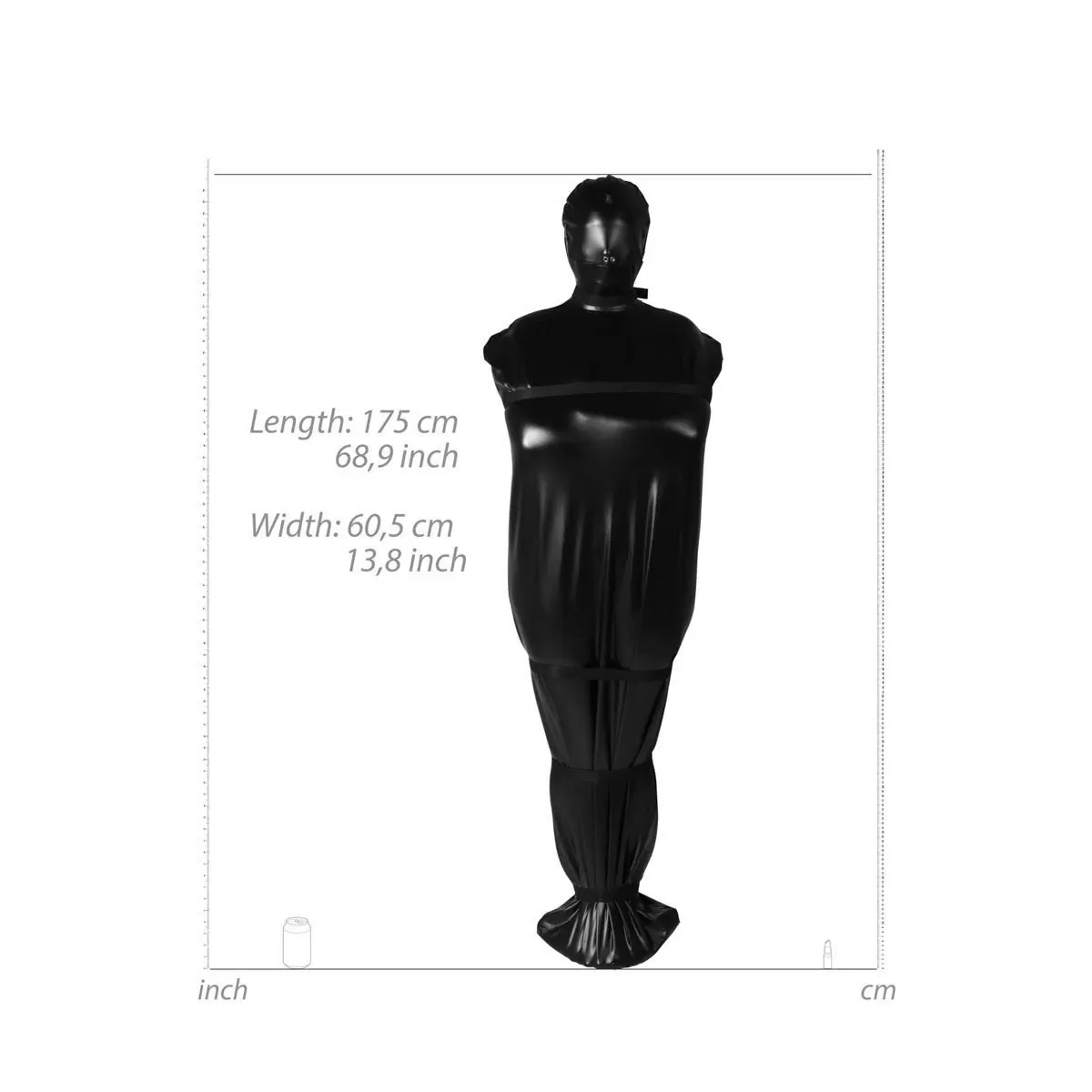 Body Bag with Nylon Straps Black Body Bag with Nylon Straps Black