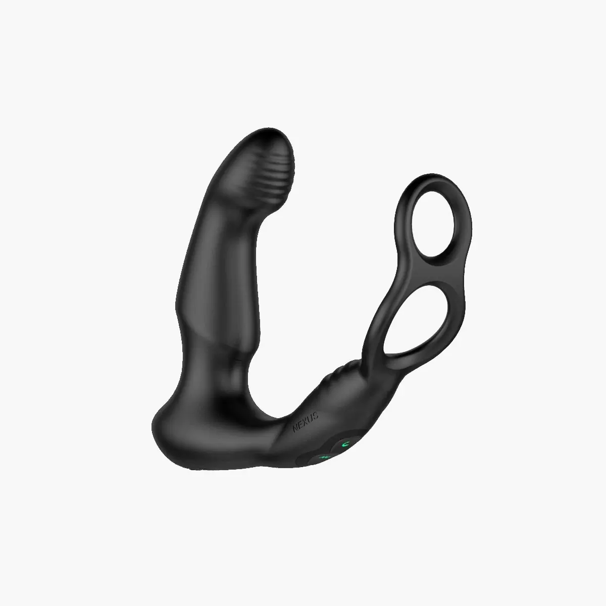 SIMUL8 WAVE EDITION Vibrating Dual Motor Anal Cock and Ball Toy – Black