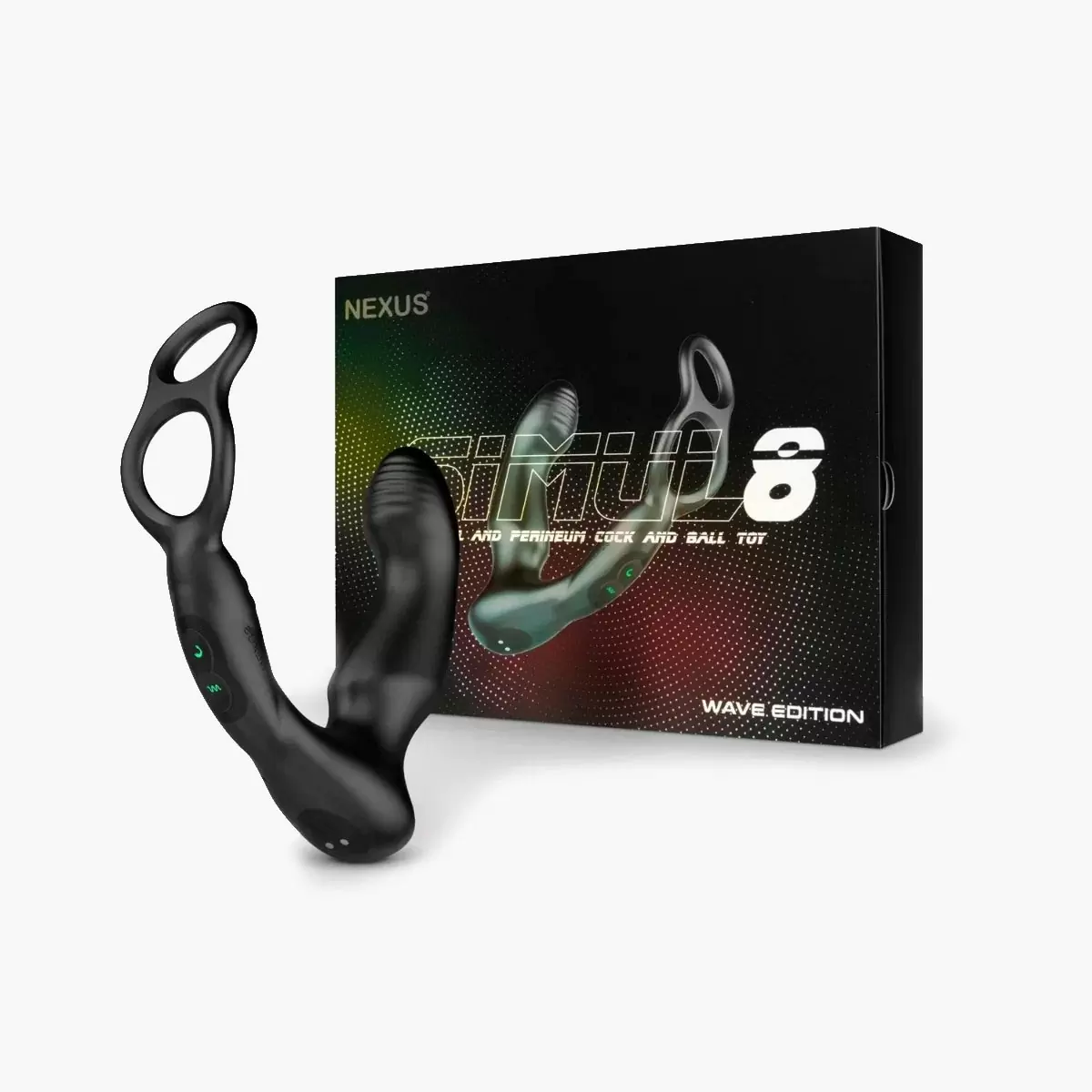 SIMUL8 WAVE EDITION Vibrating Dual Motor Anal Cock and Ball Toy – Black SIMUL8 WAVE EDITION Vibrating Dual Motor Anal Cock and Ball Toy – Black