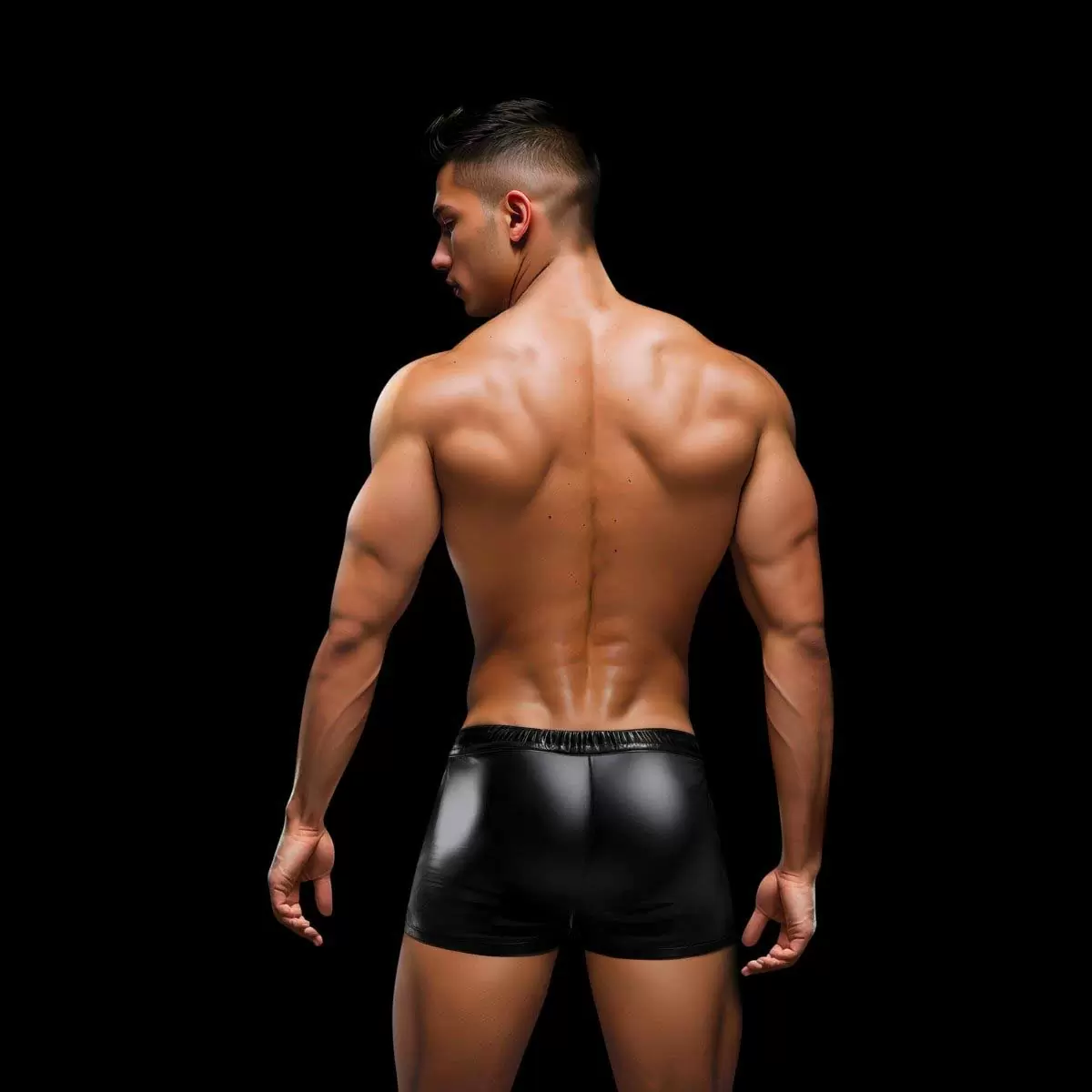 Lace-Up Wetlook Trunks