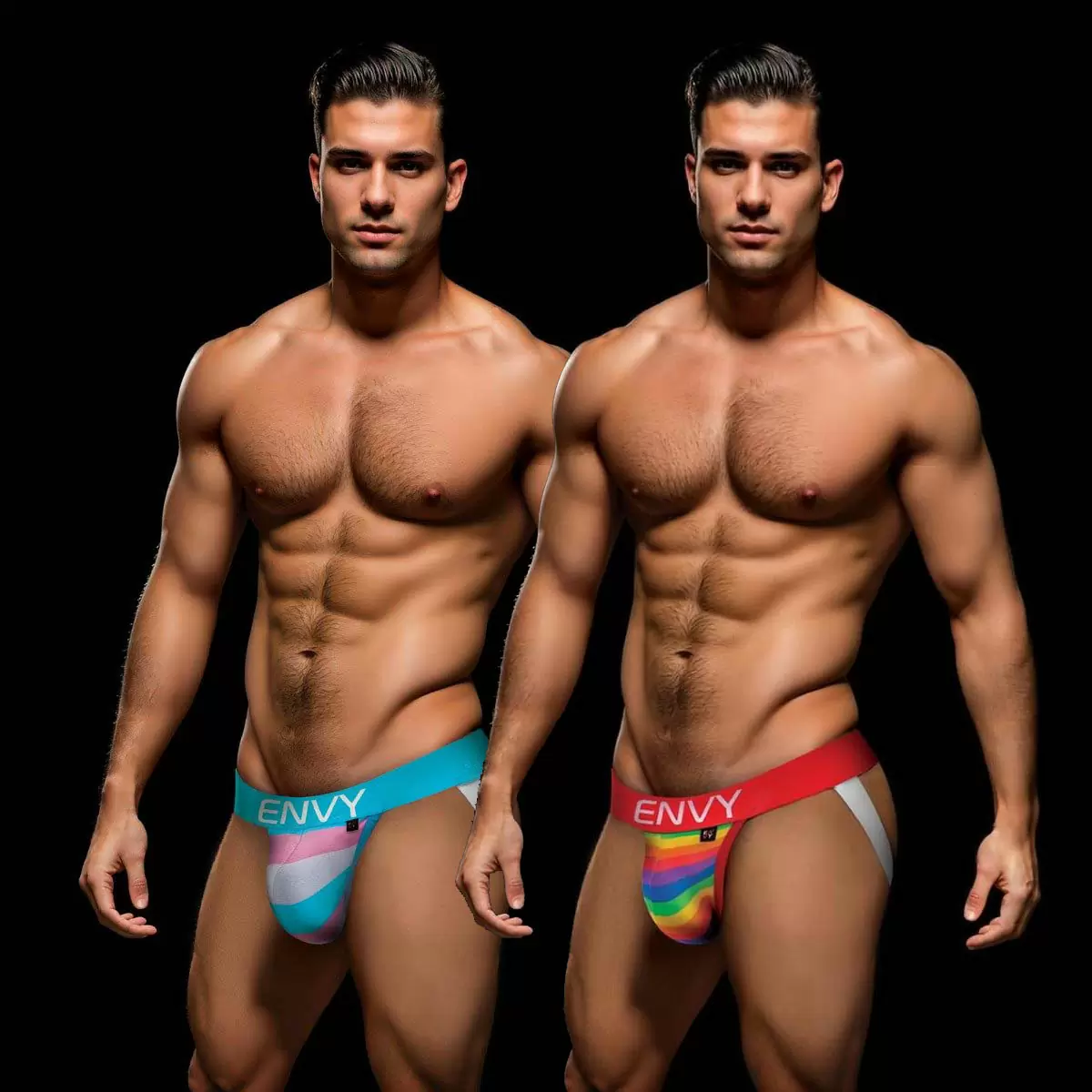 Rainbow Pride Jock Red