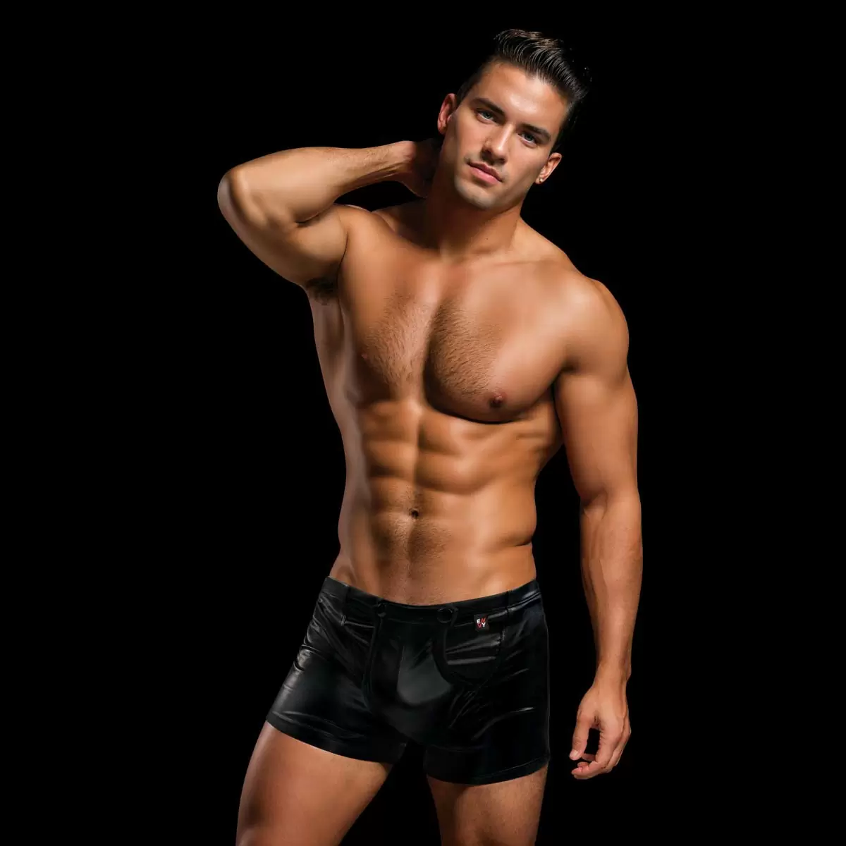 Snap Down Boxer Brief Black