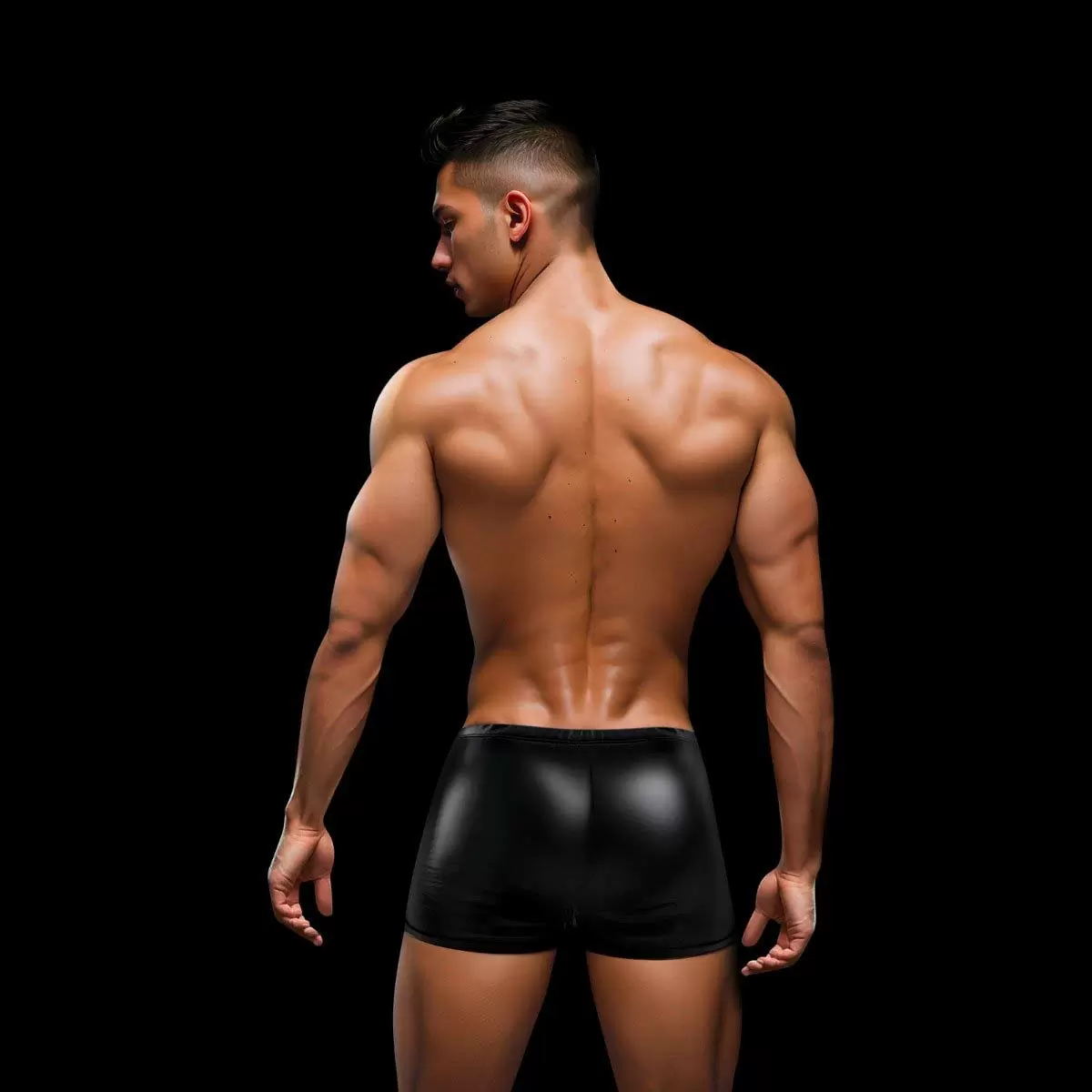 Snap Down Boxer Brief Black