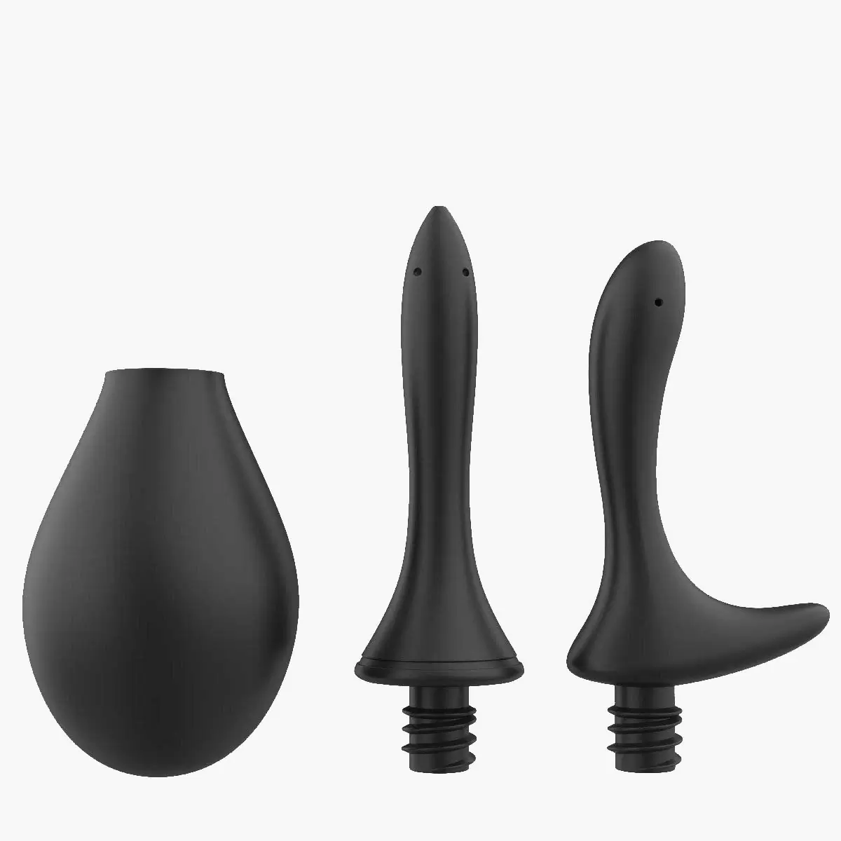 Douche Set 260ml Anal Douche with Silicone Tips x 2