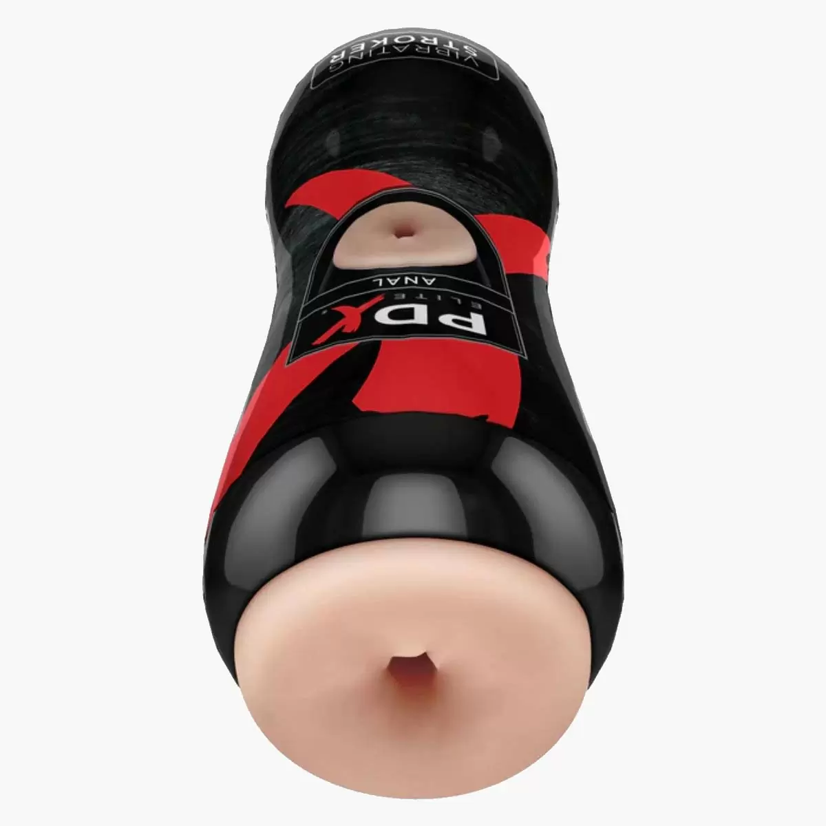 Elite Vibrating Anal Stroker – Light/Black