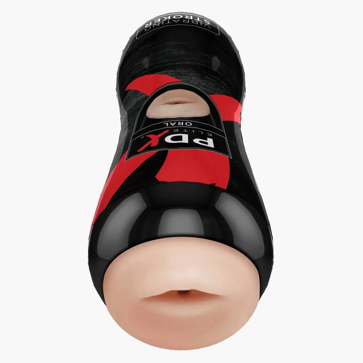 Elite Vibrating Oral Stroker – Light/Black