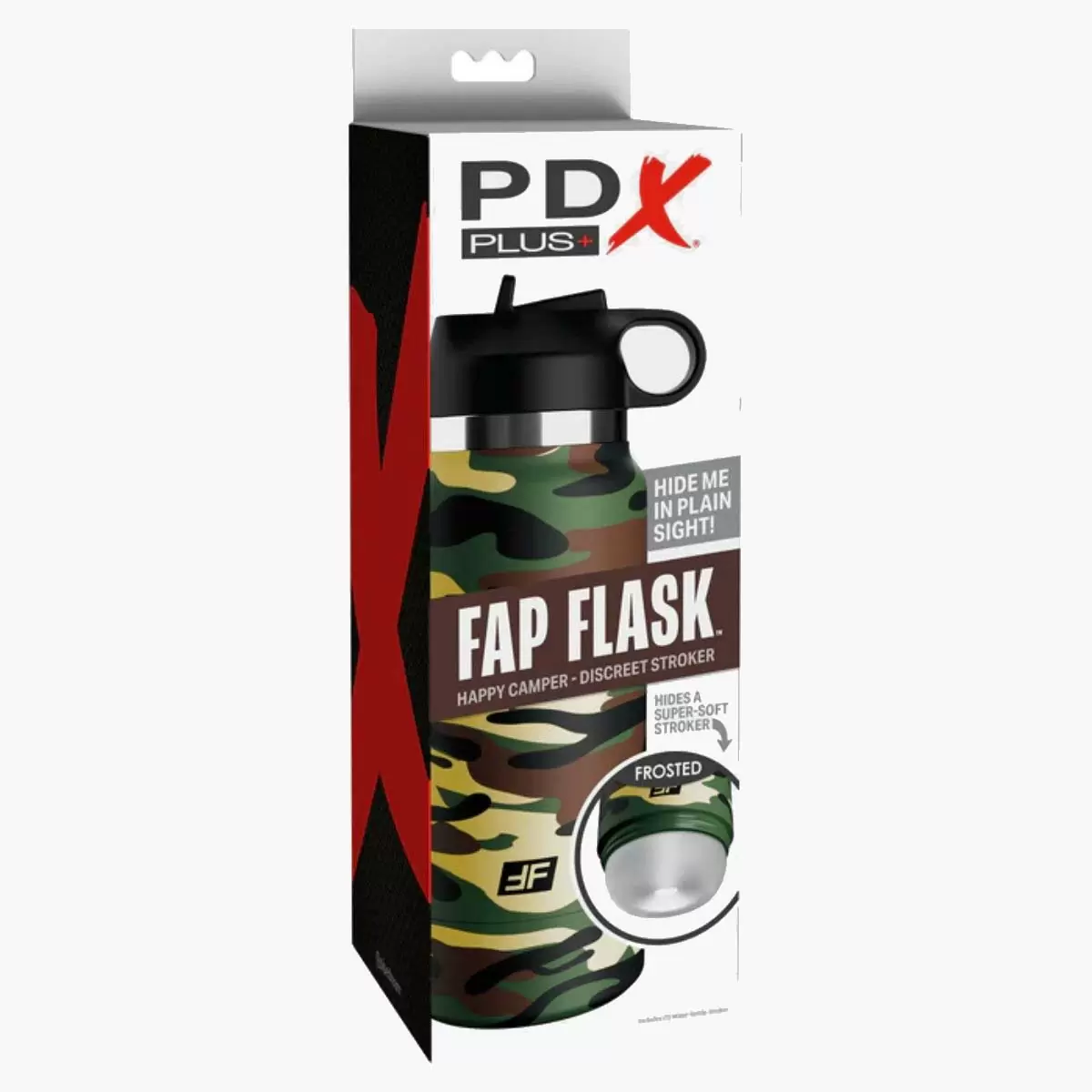 Plus Fap Flask – Happy Camper Discreet Stroker – Camo – Frosted Plus Fap Flask – Happy Camper Discreet Stroker – Camo – Frosted