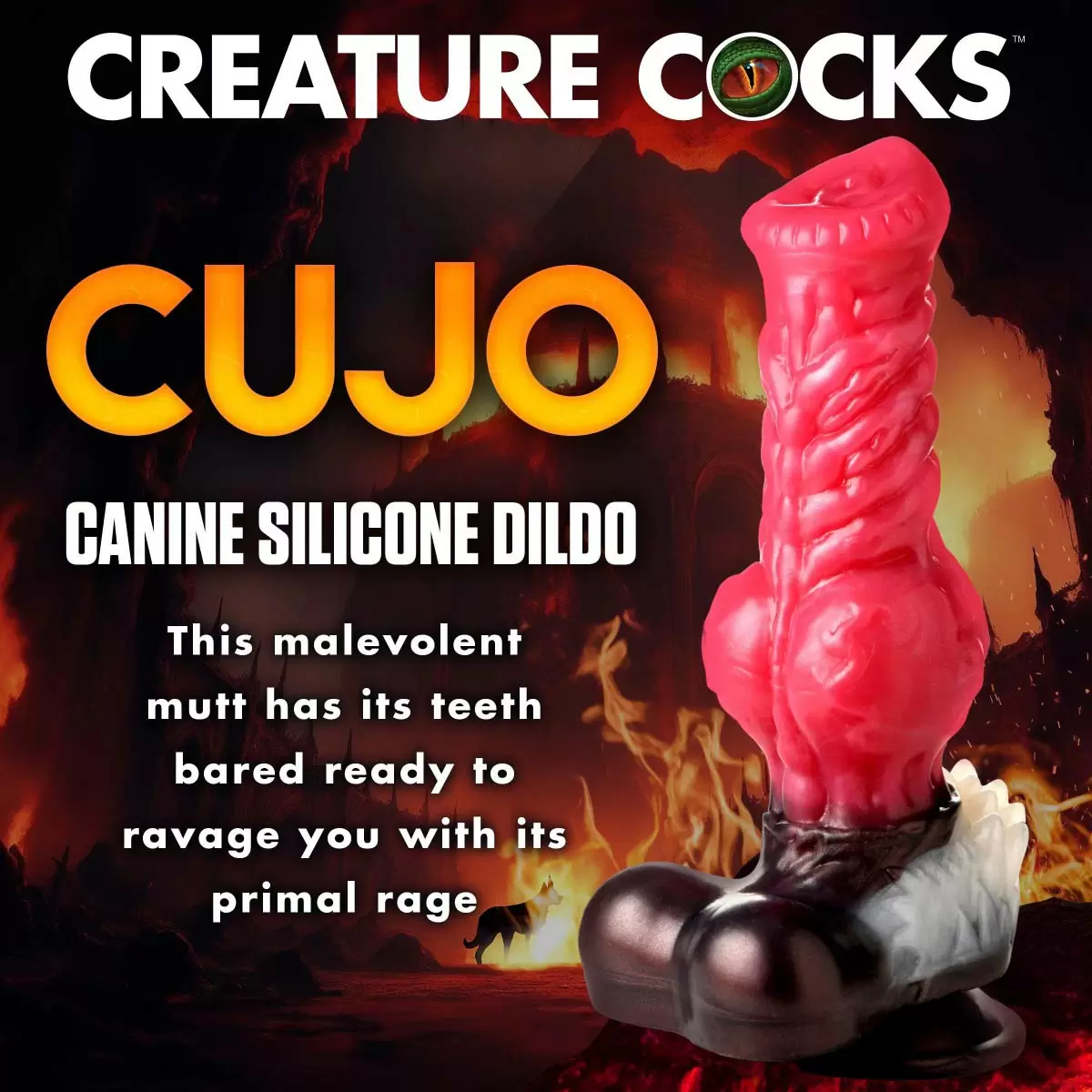 Cujo Canine Silicone Dildo X-Large Cujo Canine Silicone Dildo X-Large