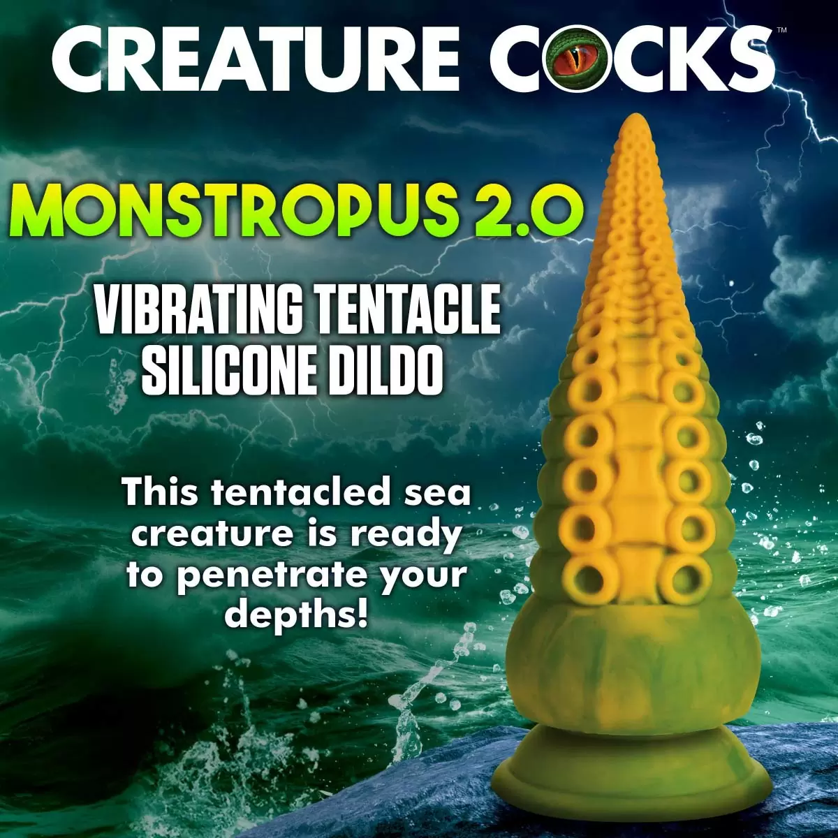 Monstropus 2.0 Vibrating Tentacle Silicone Dildo Monstropus 2.0 Vibrating Tentacle Silicone Dildo