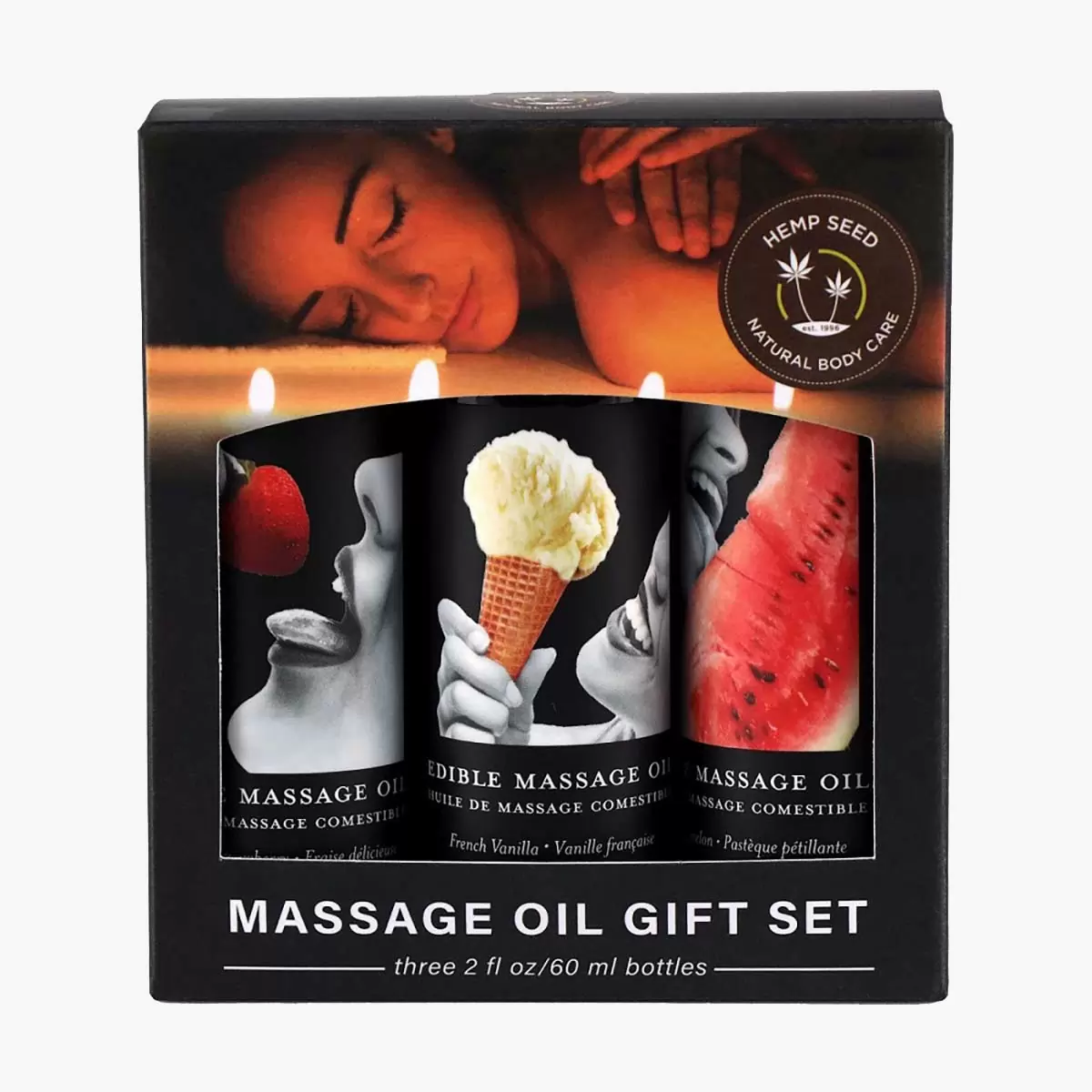Edible Massage Oil Gift Set Box