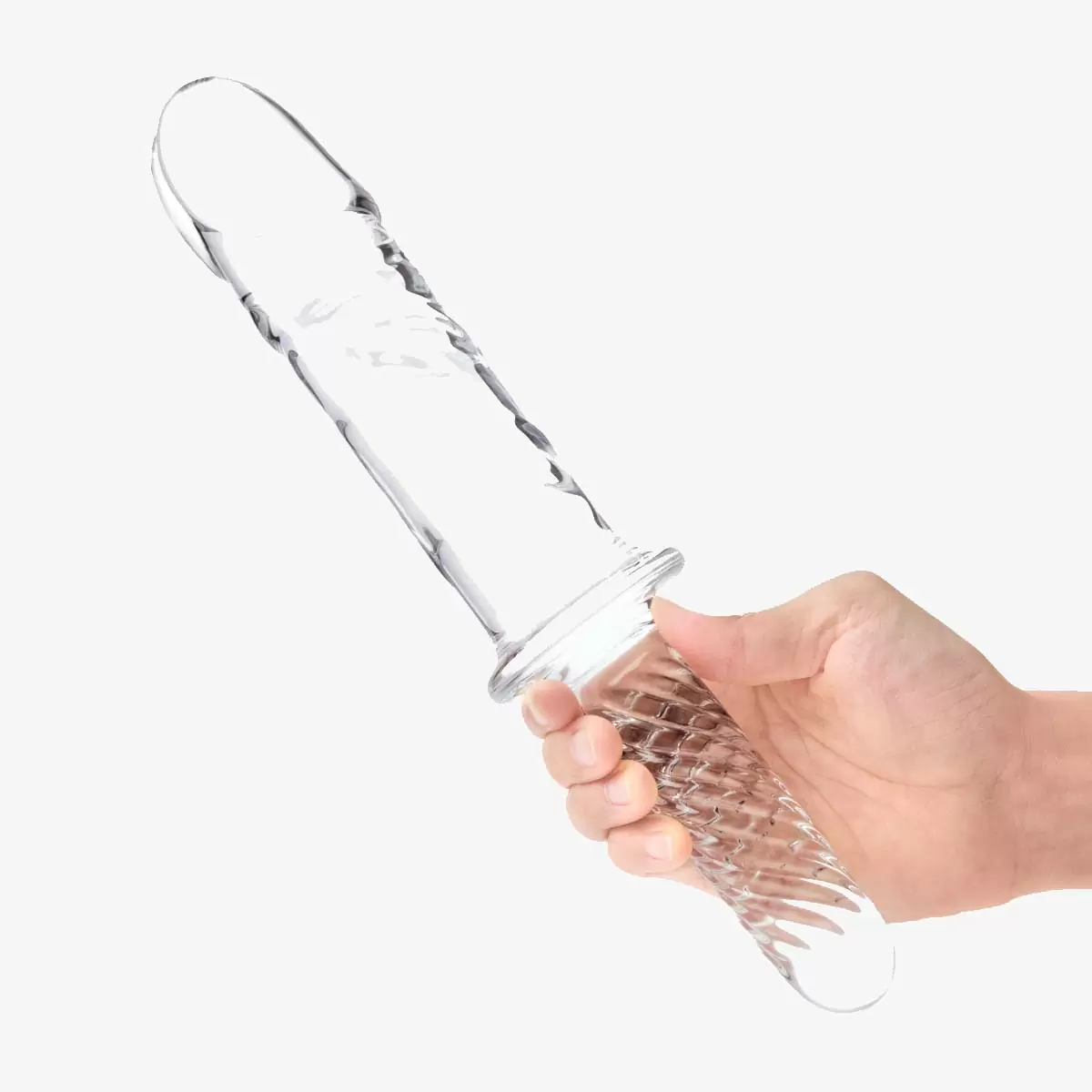 11inch Girthy Cock Double Ended With Handle Grip 11inch Girthy Cock Double Ended With Handle Grip