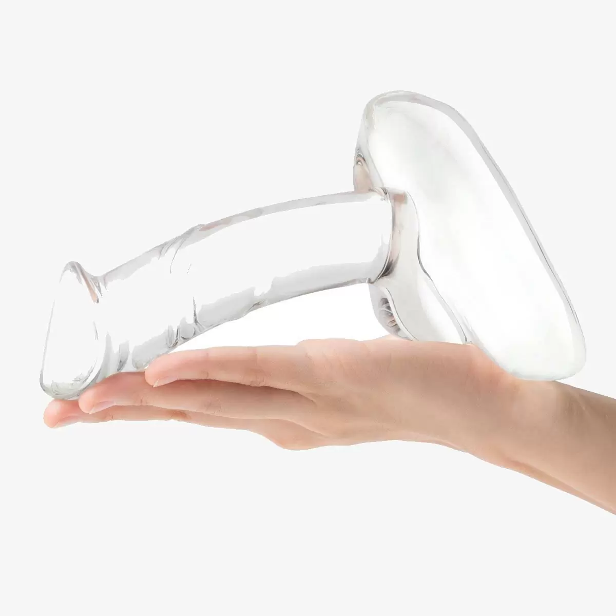 7.5inch Rideable Standing Glass Cock With Stability Base 7.5inch Rideable Standing Glass Cock With Stability Base