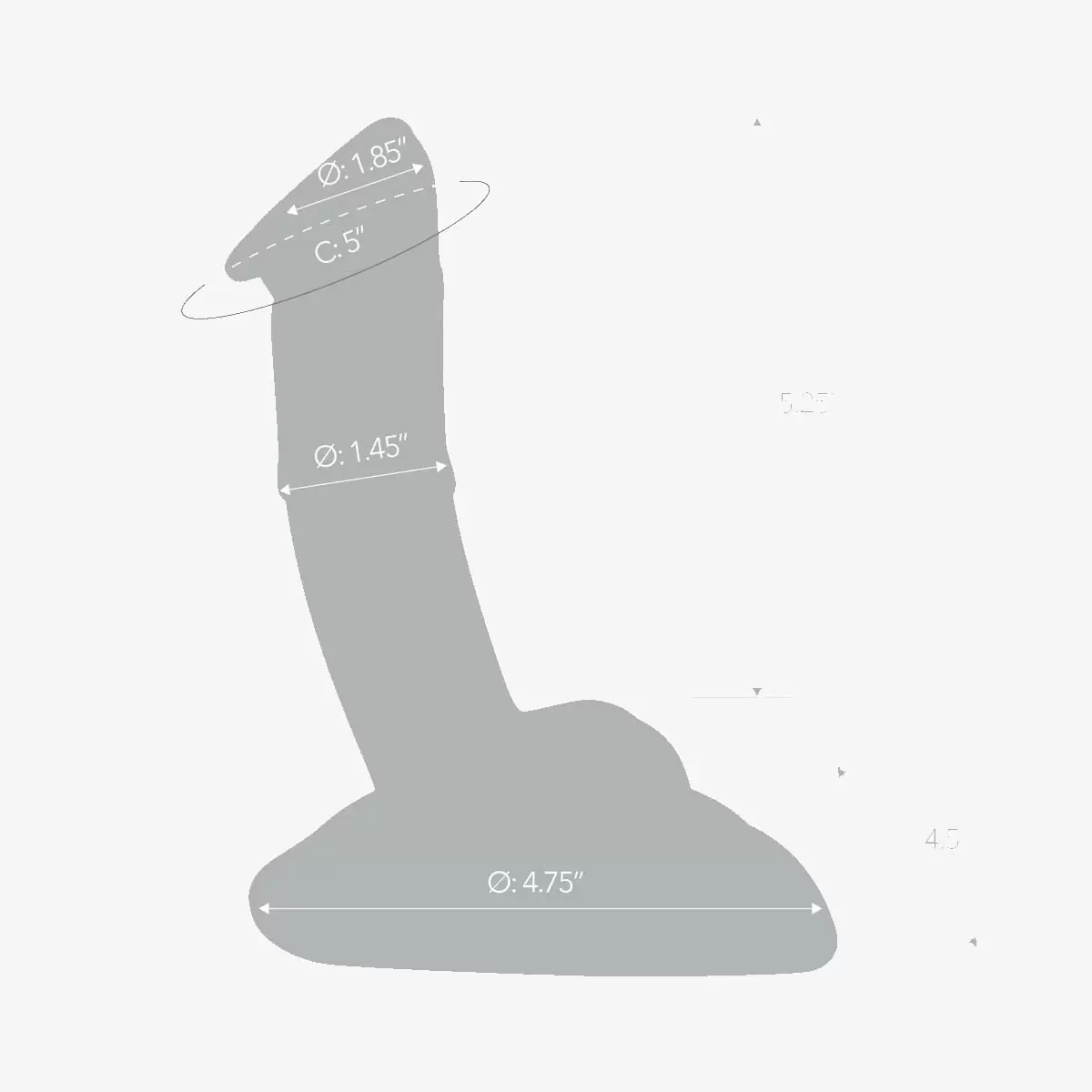 7.5inch Rideable Standing Glass Cock With Stability Base 7.5inch Rideable Standing Glass Cock With Stability Base