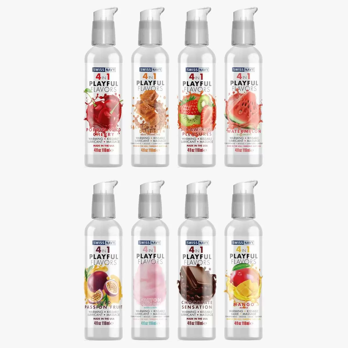 4 In 1 Flavoured Water Based Lube 4oz 4 In 1 Flavoured Water Based Lube 4oz