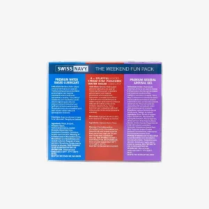 The Weekend Fun Pack Flavoured Lube 3 Pack 1oz