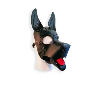 Vegan Pup Hood Black Red Blue White