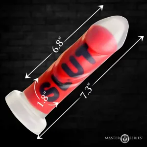 B*TCH F*CK SL*T Silicone Dildo