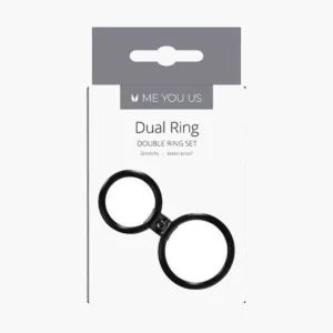 Dual Ring Cock Ring Black