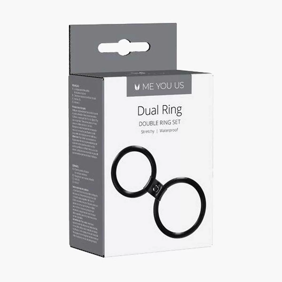 Dual Ring Cock Ring Black Dual Ring Cock Ring Black