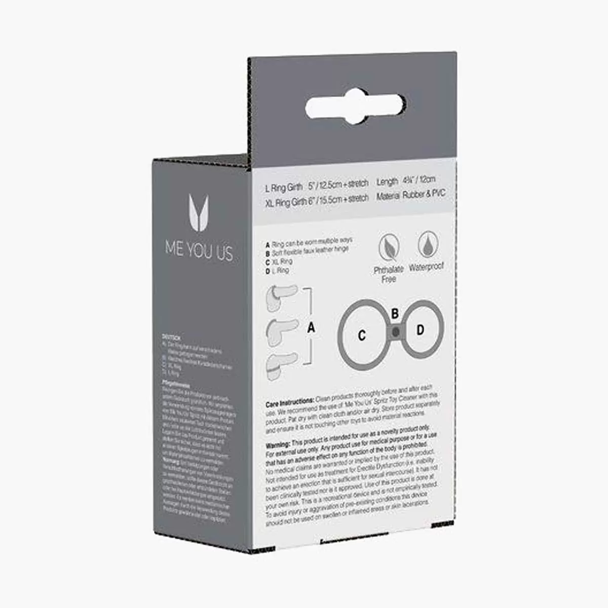 Dual Ring Cock Ring Black Dual Ring Cock Ring Black