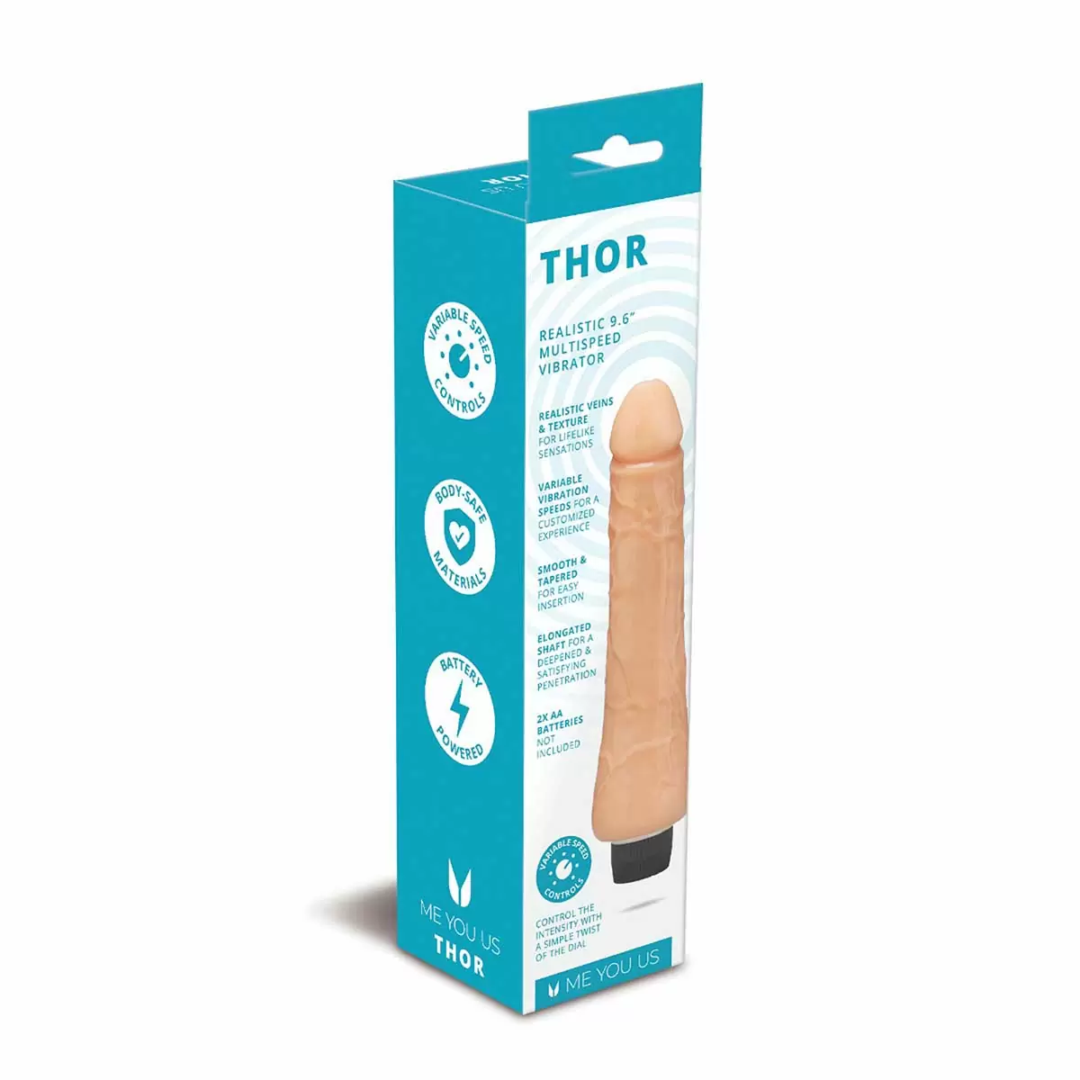 Thor 11 Realistic Vibrator Flesh 9.6in Thor 11 Realistic Vibrator Flesh 9.6in
