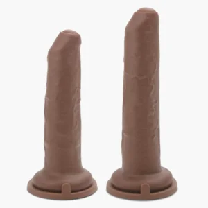 Uncut Ultra Cock Caramel Realistic Dildo 7 8in