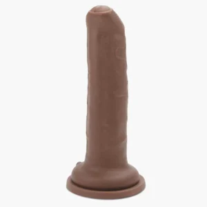 Uncut Ultra Cock Caramel Realistic Dildo 7 8in