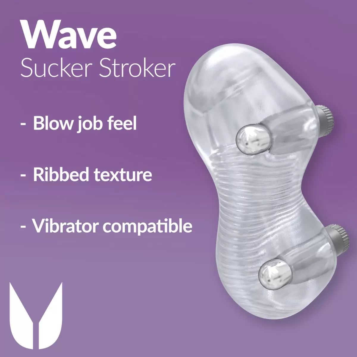 Wave Sucker Stroker Male Masturbator Transparent Wave Sucker Stroker Male Masturbator Transparent