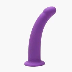 Curved Dildo 7 Inch Purple Aqua